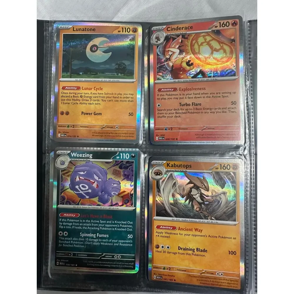Lot of 80 holographic rare Pokemon cards.